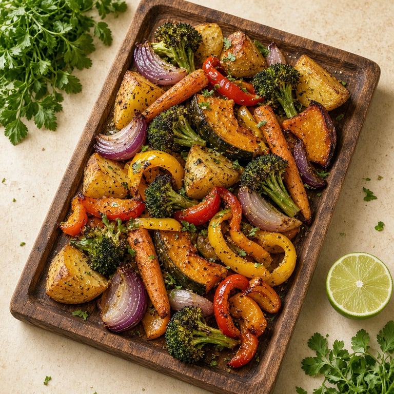 Healthy Roasted Vegetables with Crispy Edges